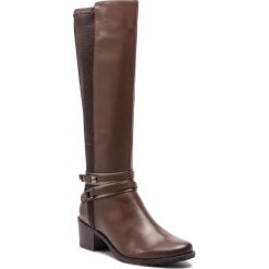 Kozaki CAPRICE - 9-25514-21 Dk Brown Nappa 337. Brązowe kozaki damskie Caprice, z materiału. W wyprzedaży za 339.00 zł.