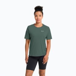 Koszulka trekkingowa damska Jack Wolfskin Prelight Suncool Duro. Zielone t-shirty damskie Jack Wolfskin, s, bez wzorów, z materiału, eleganckie, bez kołnierzyka. Za 219.99 zł.