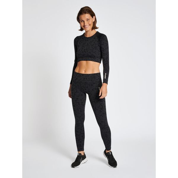 Damski bezszwowy crop top Hummel Mt Pi. Brązowe obuwie sportowe damskie Hummel, bez wzorów, na fitness i siłownię. Za 148.50 zł.