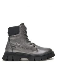 Primigi Kozaki 6876633 D Srebrny. Szare buty zimowe dziewczęce Primigi, bez wzorów, ze skóry, bez zapięcia. Za 449.99 zł.