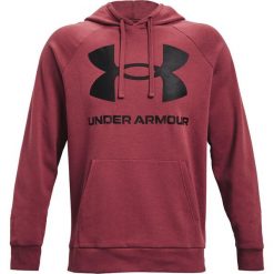 Bluza fitness męska Under Armour Rival Fleece Big Logo HD. Czerwone bluzy męskie Under Armour, bez zapięcia, na fitness i siłownię. Za 222.16 zł.
