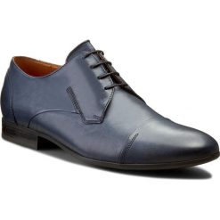 Półbuty GINO ROSSI - Porfirio MPC764-502-KB00-5700-0 59. Niebieskie eleganckie półbuty Gino Rossi, ze skóry, eleganckie, bez zapięcia. W wyprzedaży za 229.00 zł.