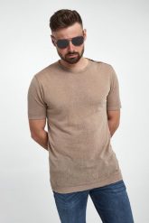 Sweter męski lniany LIU JO. Swetry przez głowę męskie Liu Jo, l, bez wzorów, ze lnu, bez kołnierzyka. W wyprzedaży za 431.20 zł.