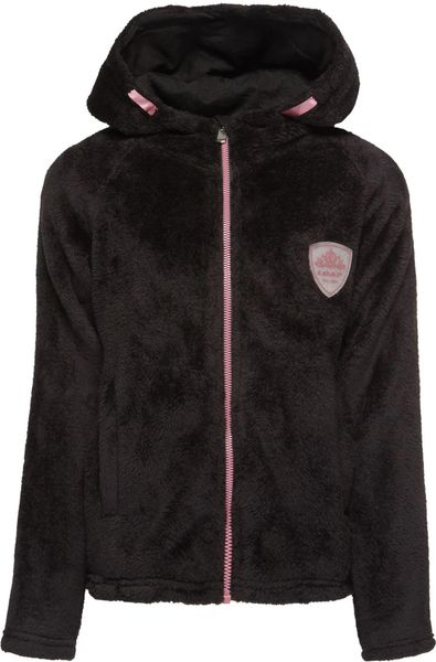 Bluza dziewczęca Loap Chemila czarna. Białe bluzy dla dziewczynek ÀLG, na zimę, bez wzorów, z materiału, bez ramiączek, bez kaptura. Za 158.99 zł.