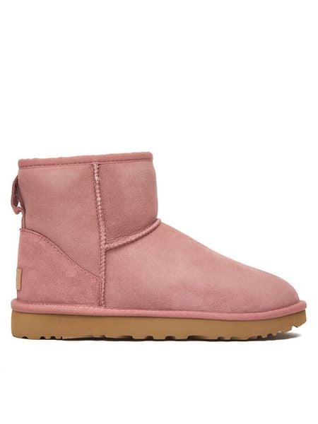 Ugg Śniegowce W Classic Mini II 1016222 Różowy. Czerwone śniegowce i trapery damskie UGG, ze skóry. Za 809.99 zł.
