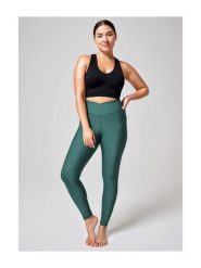 Legginsy Sportowe Damskie Casall Overlap Bezszwowe Wysoki Stan. Zielone legginsy sportowe damskie Casall, s, bez wzorów, z materiału, z podwyższonym stanem, na fitness i siłownię. Za 229.00 zł.