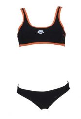 Strój kąpielowy damski dwuczęściowy kostium na basen plażę Arena Stripe. Czarne bikini damskie Arena, s, bez wzorów. Za 41.99 zł.