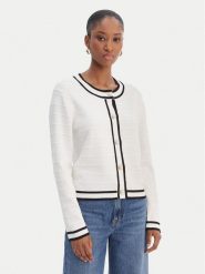 Morgan Kardigan 261-MLIO Biały Regular Fit. Białe kardigany damskie Morgan, xl, bez wzorów, z syntetyku. Za 269.99 zł.