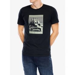 Koszulka bawełniana męska Columbia CSC Seasonal Logo Tee. Czarne koszulki polo męskie Columbia, m, bez wzorów, z bawełny, bez ramiączek. Za 90.99 zł.