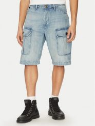 G-Star Raw Szorty jeansowe Bend 3D Cargo D26528-D788 H119 Błękitny Relaxed Fit. Niebieskie szorty męskie G-Star Raw, m, bez wzorów, z bawełny, retro. Za 319.99 zł.