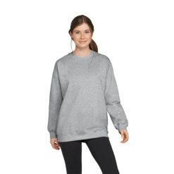 Bluza Polarowa Unisex Dla Dorosłych Softstyle Midweight Crew Neck Fleece Top. Szare bluzy męskie Gildan, na zimę, m, bez wzorów, z polaru, bez kaptura. Za 116.99 zł.