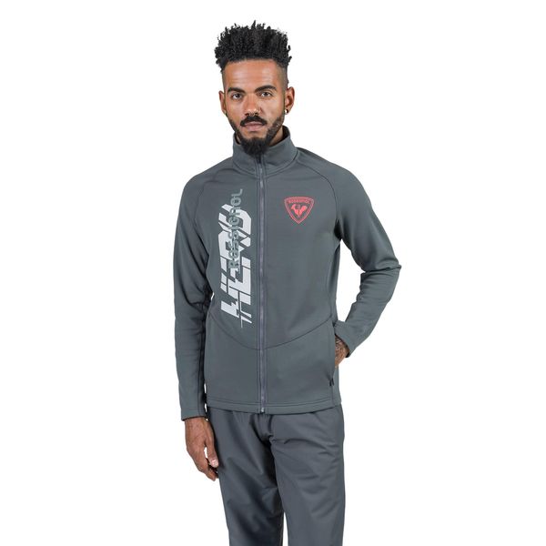 Bluza Rossignol męska New Hero Classique Clim szara. Szare bluzy męskie Rossignol, l, bez wzorów, z materiału, bez kaptura, narciarskie. Za 489.00 zł.