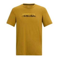 T-shirt Męski Z Motywem Zachodu Słońca Rozciągliwa Fingal. Brązowe koszulki sportowe męskie Regatta, m, bez wzorów, bez kołnierzyka, bez ramiączek, trekkingowe. Za 75.99 zł.