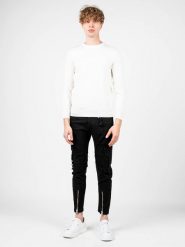 Xagon Man Sweter "C-neck" | A22081 & ELV19 | Mężczyzna | Kremowy. Białe swetry przez głowę męskie Xagon, l, bez wzorów, z dzianiny, bez kołnierzyka. W wyprzedaży za 199.00 zł.