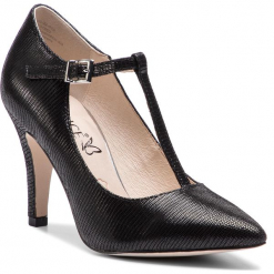 Półbuty CAPRICE - 9-24400-22 Black Reptile 010. Czarne półbuty damskie Caprice, z materiału. Za 249.90 zł.