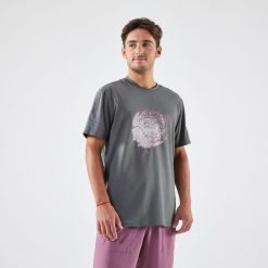 Koszulka tenisowa męska Artengo Soft. Zielone koszulki sportowe męskie ARTENGO, m, bez wzorów, z bawełny, bez kołnierzyka, bez ramiączek, tenisowe. Za 69.99 zł.