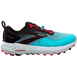 Buty trailowe damskie Brooks Cascadia 17. Niebieskie obuwie sportowe damskie Brooks, bez wzorów, do biegania. Za 628.65 zł.