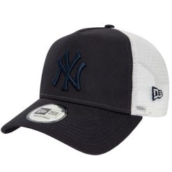 Czapka z daszkiem męska New Era League Essentials Trucker New York Yankees Cap. Niebieskie czapki i kapelusze męskie New Era, bez wzorów, z bawełny, sportowe. Za 181.99 zł.