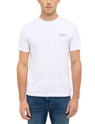 Męski T-Shirt Mustang Style Austin Bright White 1017134 2007. Białe t-shirty męskie Mustang, m, bez wzorów, bez kołnierzyka. Za 69.99 zł.