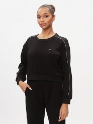 Liu Jo Sport Bluza TA4025 J4616 Czarny Regular Fit. Czarne bluzy damskie Liu Jo Sport, s, bez wzorów, z syntetyku, bez kaptura. Za 519.99 zł.
