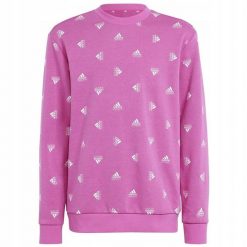 Adidas bluza dziecięca dresowa dziewczęca roz.164. Czerwone bluzy dla dziewczynek Adidas, bez wzorów, z bawełny, bez ramiączek, bez kaptura. Za 140.99 zł.