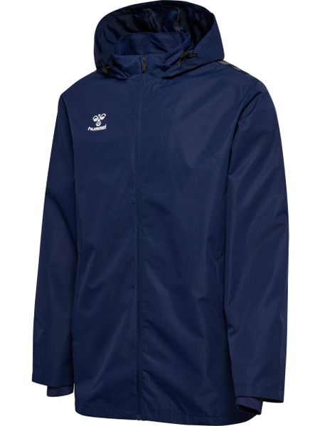 Wodoodporna kurtka Hummel Authentic All Weather. Niebieskie kurtki damskie Hummel, xl, bez wzorów, z elastanu, z kapturem. Za 255.88 zł.