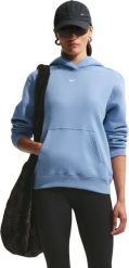 Nike Bluza damska Nike Studio Fleece Medium Weight jasnoniebieska IM8100 486 L. Niebieskie bluzy damskie Nike, l, bez wzorów, bez kaptura. Za 302.38 zł.