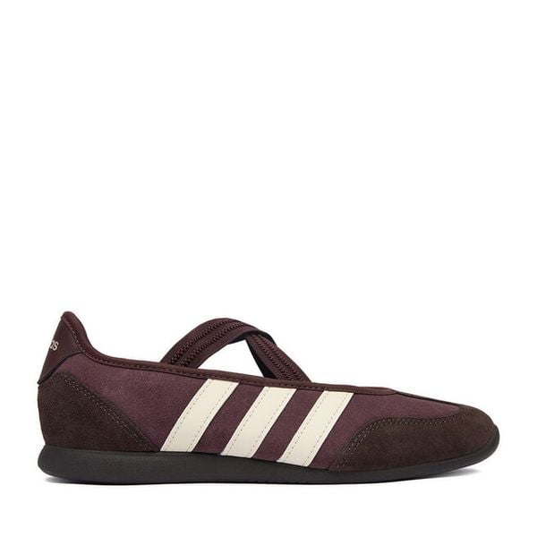 Baleriny adidas. Fioletowe baleriny damskie Adidas, bez wzorów, bez obcasa. Za 279.99 zł.