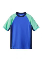 Koszulka chłopięca Reima Uiva. Niebieskie t-shirty dla chłopców Reima, bez wzorów, z elastanu, bez ramiączek. Za 136.99 zł.