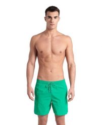 Szorty plażowe męskie Arena Premium Solid Boxer. Zielone krótkie spodenki sportowe męskie Arena, m, z aplikacjami, z materiału, do biegania. Za 121.98 zł.