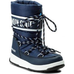Śniegowce MOON BOOT - We Sport Jr Wp 34051300002 Blu Navy/Bianco. Buty zimowe dziewczęce marki Moon Boot. W wyprzedaży za 249.00 zł.