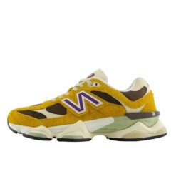 Buty do chodzenia dla dorosłych New Balance 9060 Butterscotch. Żółte obuwie sportowe damskie New Balance, bez wzorów, trekkingowe. Za 808.50 zł.