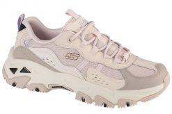 Buty sportowe Sneakersy damskie, D'Lites Hiker. Brązowe obuwie sportowe damskie Skechers, bez wzorów, z materiału, trekkingowe. Za 379.99 zł.