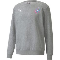 Bluza męska Puma Neymar JR Creativity Crew. Szare bluzy męskie Puma, m, bez wzorów, z dresówki, bez kaptura, do piłki nożnej. Za 234.46 zł.