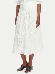 Marella Spódnica maxi Emme by Marella Ballo 2615101042 Biały Regular Fit. Białe spódnice damskie Marella, bez wzorów, z bawełny, maxi. Za 466.99 zł.