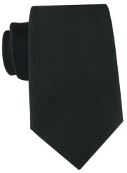 Czarny Krawat z Mikrostrukturą Tkaniny - Alties. Czarne krawaty i muchy Alties, bez wzorów, z tkaniny, eleganckie. Za 55.00 zł.