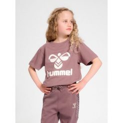 Koszulka dla dzieci Hummel hmlTres. Brązowe t-shirty i topy dla dziewczynek Hummel, bez wzorów, bez ramiączek. Za 130.50 zł.