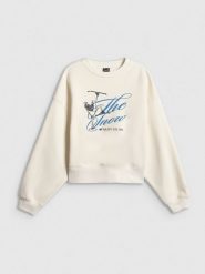 4F Bluza dresowa loose bez kaptura damska - beżowa M. Brązowe bluzy damskie 4f, m, bez wzorów, z dresówki, bez kaptura. Za 149.99 zł.