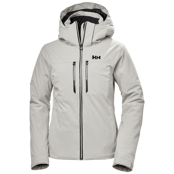Damska kurtka narciarska Helly Hansen Alphelia Lifaloft. Szare kurtki snowboardowe damskie Helly Hansen, bez wzorów, bez kaptura, narciarskie. W wyprzedaży za 2,025.00 zł.