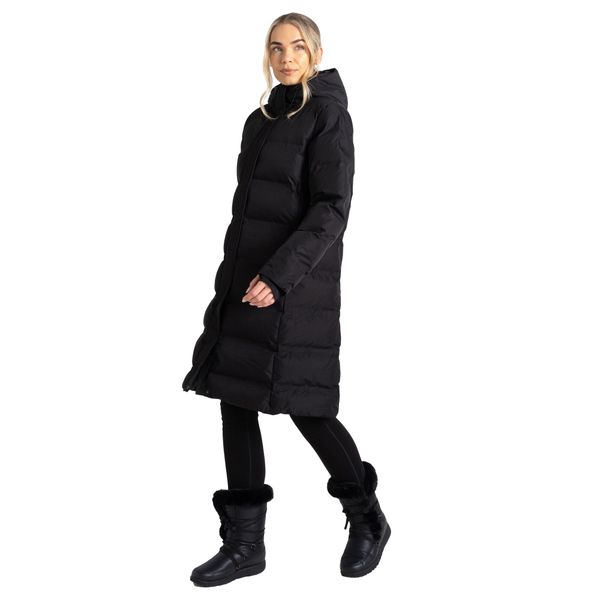 Kurtka Ocieplana Damska Wander. Czarne kurtki damskie Dare 2b, xs, z aplikacjami, z dzianiny, z kapturem. Za 524.99 zł.