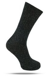 Ciepłe Wełniane Skarpetki Zimowe - Grafit, Melanż. Szare skarpety męskie His Story, bez wzorów, z elastanu. Za 39.99 zł.
