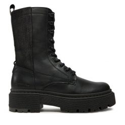 Botki G-Star Raw. Czarne botki damskie G-Star Raw, retro, bez obcasa, na płaskiej podeszwie, bez zapięcia. Za 739.99 zł.