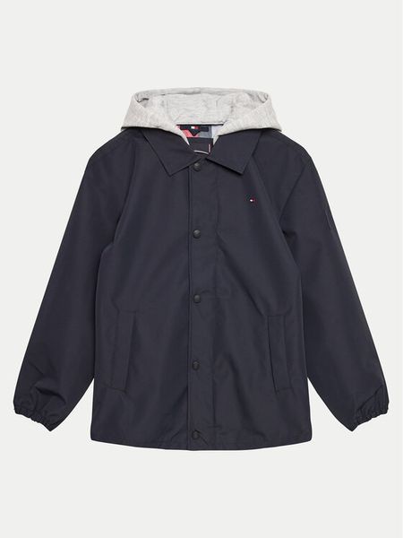 Tommy Hilfiger Kurtka przejściowa KB0KB08869 Granatowy Regular Fit. Niebieskie kurtki i płaszcze dla chłopców Tommy Hilfiger, bez wzorów, z syntetyku, bez kaptura. Za 459.99 zł.