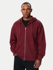 HUGO Bluza Dapozip 50548651 Bordowy Relaxed Fit. Czerwone bluzy męskie Hugo, m, bez wzorów, z bawełny, bez kaptura. Za 599.99 zł.