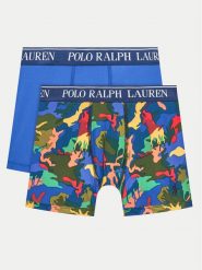 Polo Ralph Lauren Komplet 2 par bokserek 9P5013 BCU Niebieski. Niebieskie bokserki męskie Polo Ralph Lauren, m, bez wzorów, z syntetyku. Za 139.99 zł.