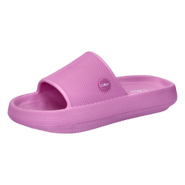 Klapki damskie CMP RUBY. Czarne klapki damskie CMP, bez wzorów, z materiału, bez obcasa. Za 76.99 zł.