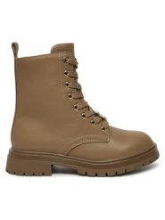 Tommy Hilfiger Trapery Lace-Up Bootie T3A5-33568-0092 S Brązowy. Brązowe buty zimowe dziewczęce Tommy Hilfiger, bez wzorów, ze skóry, bez zapięcia. Za 559.99 zł.
