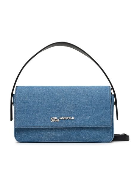 Karl Lagerfeld Jeans Torebka A3W30326 Niebieski. Niebieskie torebki do ręki damskie Karl Lagerfeld Jeans, bez wzorów, z bawełny, bez dodatków. Za 359.99 zł.
