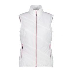 Damska kurtka puchowa CMP. Białe kurtki sportowe damskie CMP, bez wzorów, z puchu, bez kaptura, trekkingowe. Za 382.50 zł.