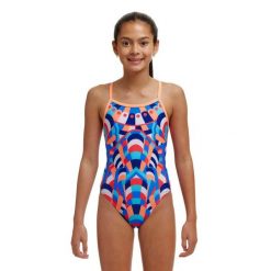 Funkita kostium kąpielowy Showtime Girls. Niebieskie stroje kąpielowe dla dziewczynek FUNKITA, bez wzorów. Za 199.00 zł.